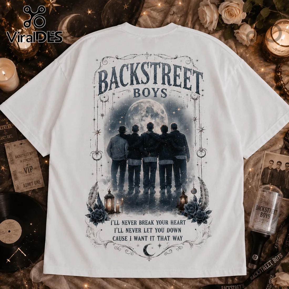 Backstreet Boys Vintage Style Oversized T-Shirt Backstreet Boys Vintage Style Oversized T-Shirt