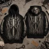The Grinch Skeleton Black Pullover Hoodie The Grinch Skeleton Black Pullover Hoodie