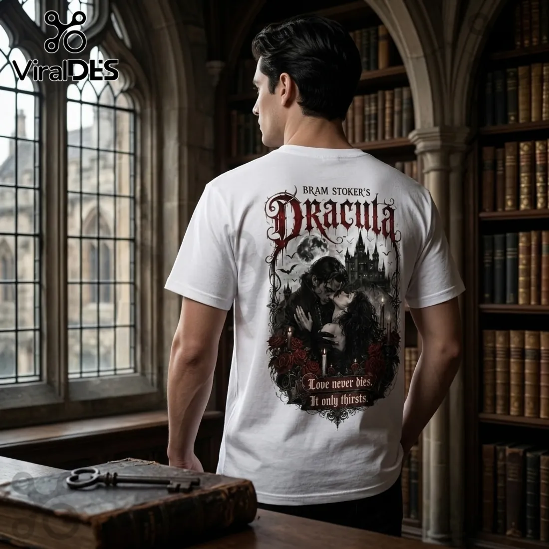 Bram Stoker’s Dracula Gothic Romance White T-Shirt Bram Stoker’s Dracula Gothic Romance White T-Shirt