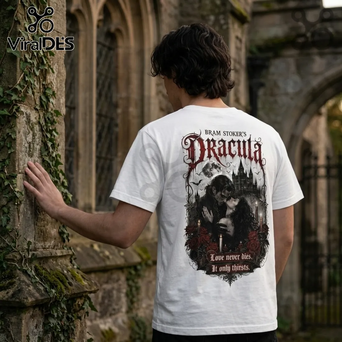 Bram Stoker’s Dracula Gothic Romance White T-Shirt Bram Stoker’s Dracula Gothic Romance White T-Shirt