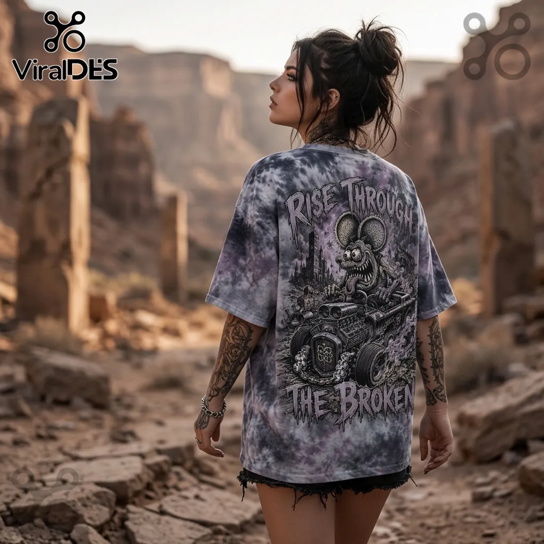 Breaking Benjamin Rat Mascot Tie Dye T-Shirt Breaking Benjamin Rat Mascot Tie Dye T-Shirt