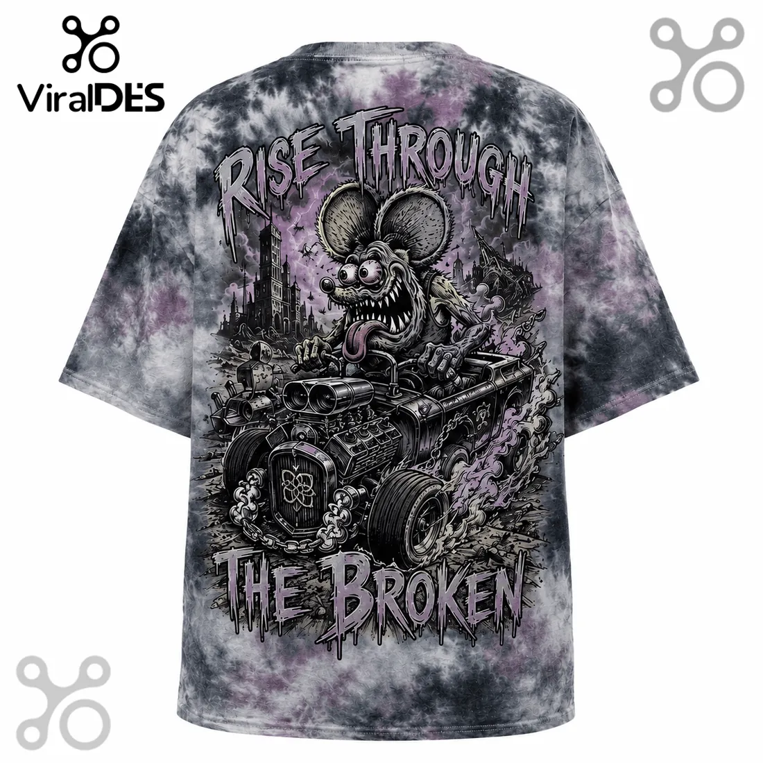 Breaking Benjamin Rat Mascot Tie Dye T-Shirt Breaking Benjamin Rat Mascot Tie Dye T-Shirt