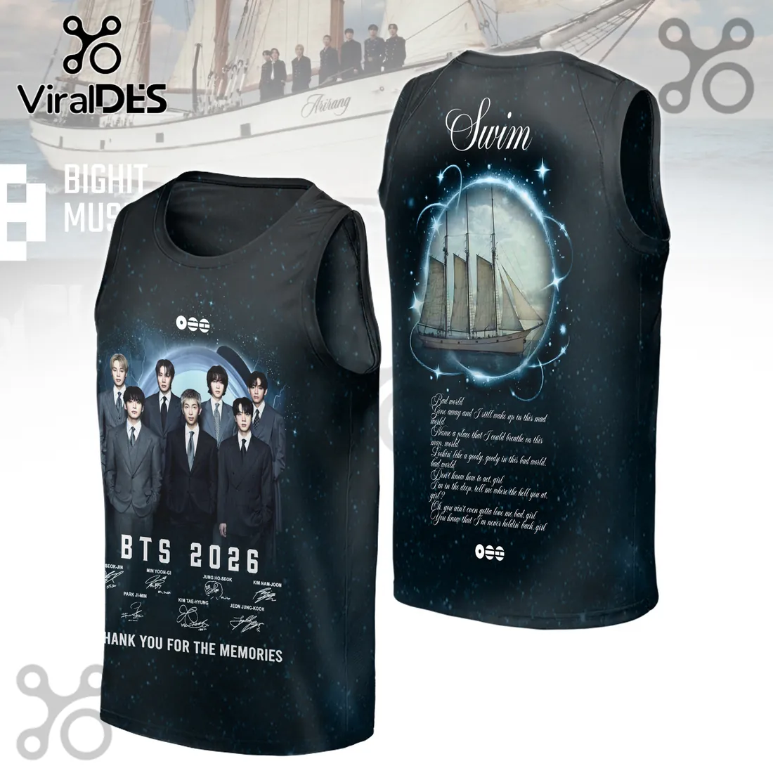 BTS 2026 Thank You For The Memories Signatures Hoodie BTS 2026 Thank You For The Memories Signatures Hoodie