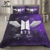 Omega Psi Phi Fraternity Purple Honeycomb 3-Piece Bedding Set