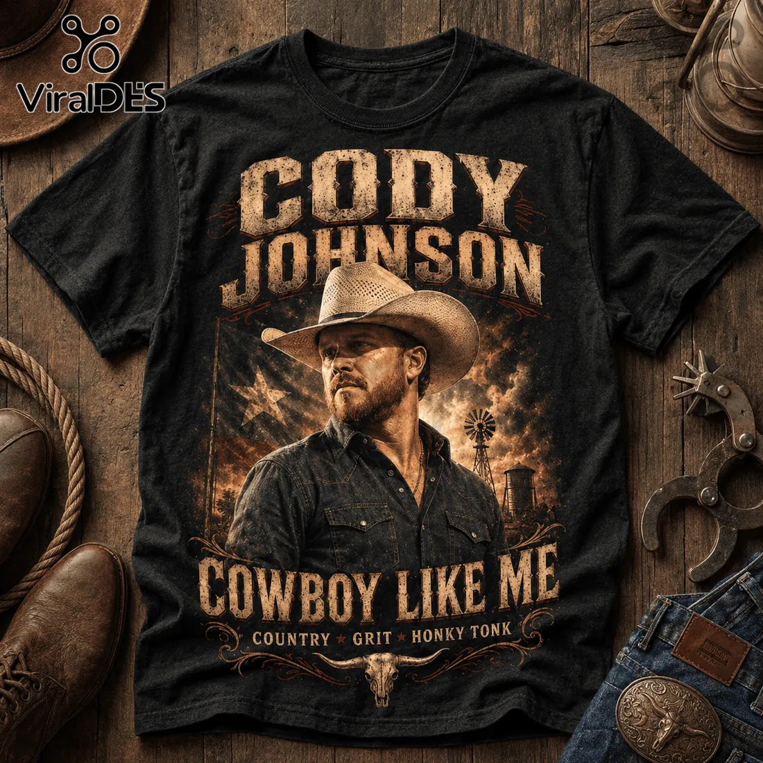 Cody Johnson Cowboy Like Me Country Music T-Shirt Cody Johnson Cowboy Like Me Country Music T-Shirt