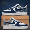 New York Yankees Navy Blue City Skyline Air Force 1 Sneakers New York Yankees Navy Blue City Skyline Air Force 1 Sneakers