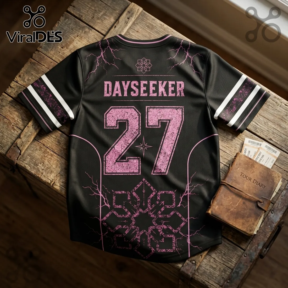 Dayseeker Black and Pink 2027 Australian Tour Football Jersey Dayseeker Black and Pink 2027 Australian Tour Football Jersey