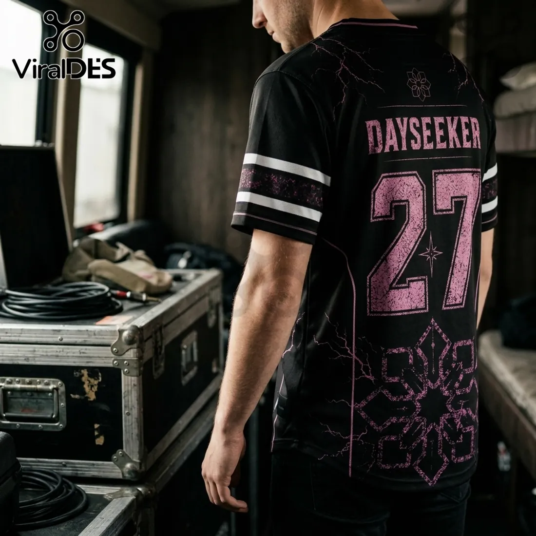 Dayseeker Black and Pink 2027 Australian Tour Football Jersey Dayseeker Black and Pink 2027 Australian Tour Football Jersey
