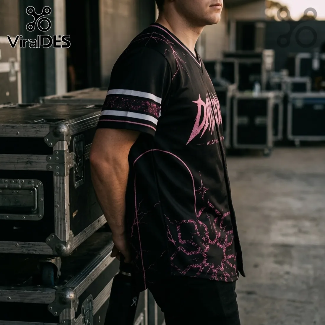 Dayseeker Black and Pink 2027 Australian Tour Football Jersey Dayseeker Black and Pink 2027 Australian Tour Football Jersey