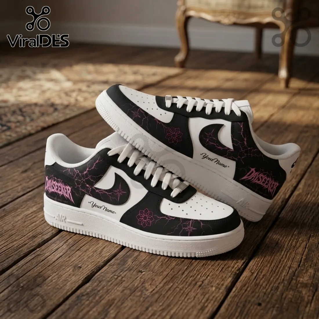 Dayseeker Neon Pulse Custom Nike Air Force 1 Sneakers Dayseeker Neon Pulse Custom Nike Air Force 1 Sneakers