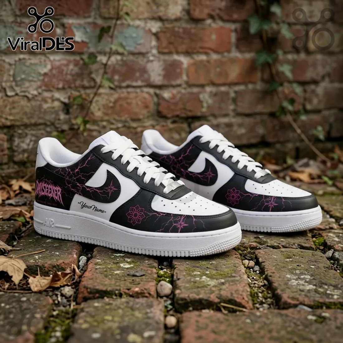 Dayseeker Neon Pulse Custom Nike Air Force 1 Sneakers Dayseeker Neon Pulse Custom Nike Air Force 1 Sneakers