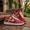 Delta Sigma Theta Crimson Leather AF1 Sneakers Delta Sigma Theta Crimson Leather AF1 Sneakers
