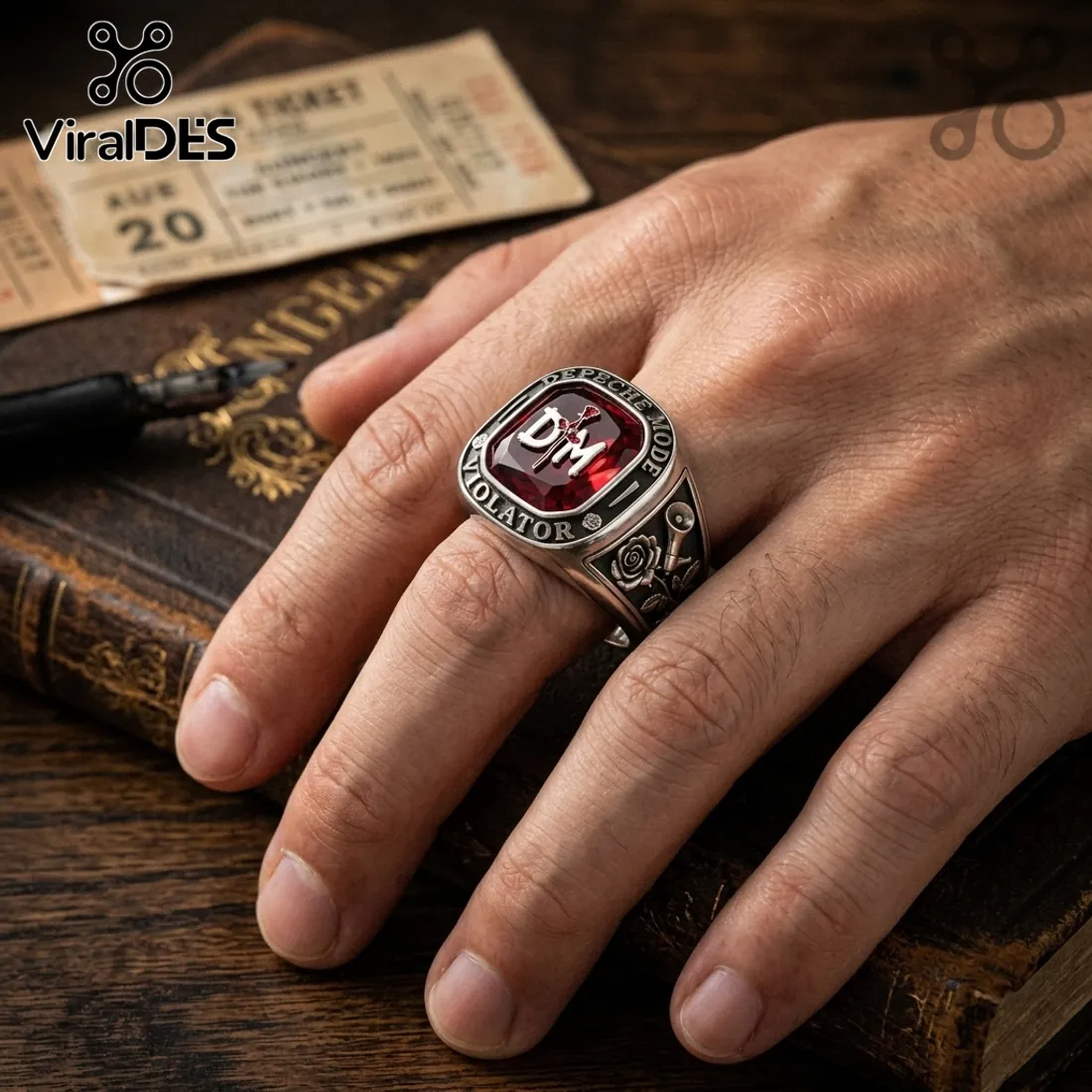 Depeche Mode Violator Stainless Steel Ring Depeche Mode Violator Stainless Steel Ring