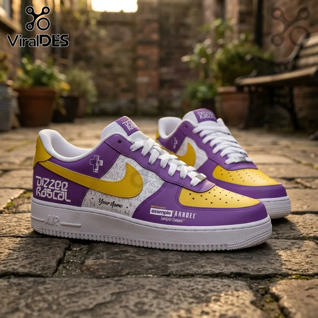 Dizzee Rascal We Want Bass 2026 Purple Yellow Air Force 1 Sneakers Dizzee Rascal We Want Bass 2026 Purple Yellow Air Force 1 Sneakers