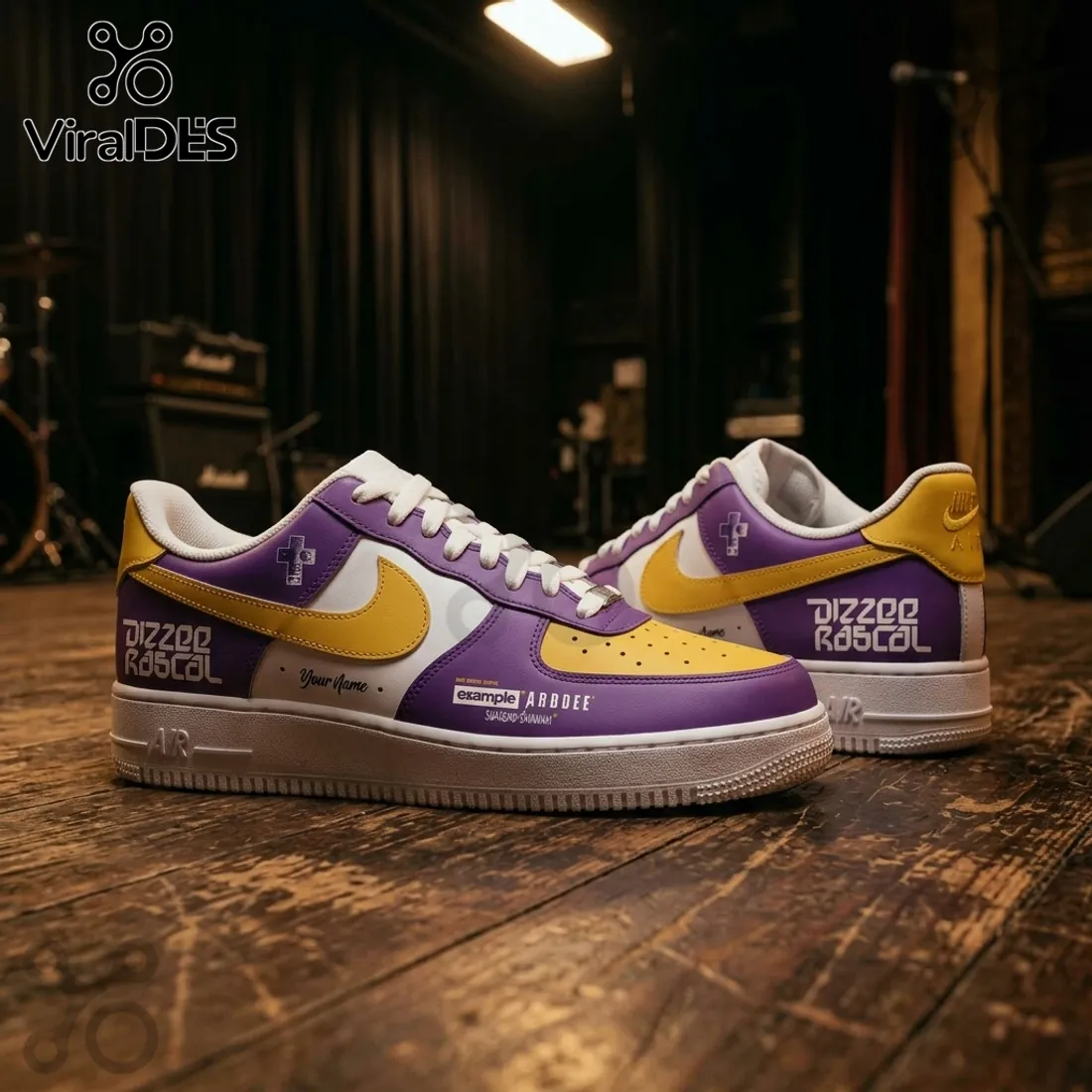 Dizzee Rascal We Want Bass 2026 Purple Yellow Air Force 1 Sneakers Dizzee Rascal We Want Bass 2026 Purple Yellow Air Force 1 Sneakers