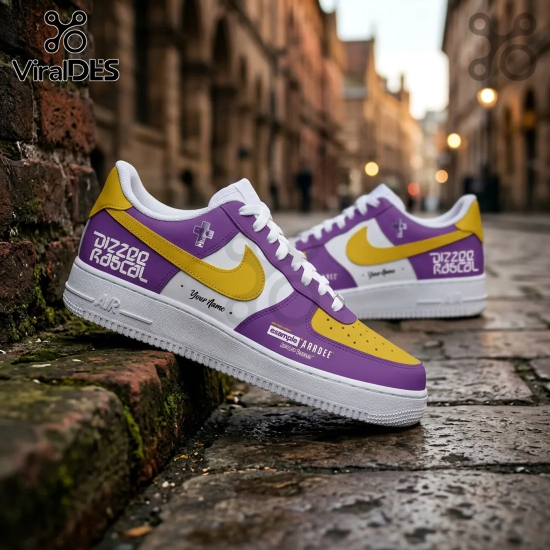 Dizzee Rascal We Want Bass 2026 Purple Yellow Air Force 1 Sneakers Dizzee Rascal We Want Bass 2026 Purple Yellow Air Force 1 Sneakers