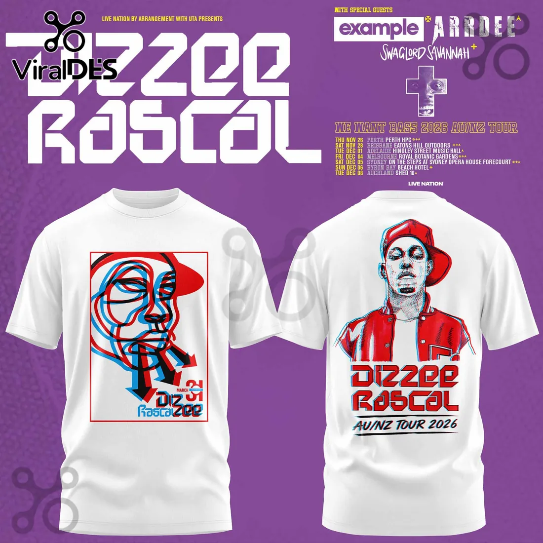 Dizzee Rascal We Want Bass Concert 2026 White Hoodie Dizzee Rascal We Want Bass Concert 2026 White Hoodie