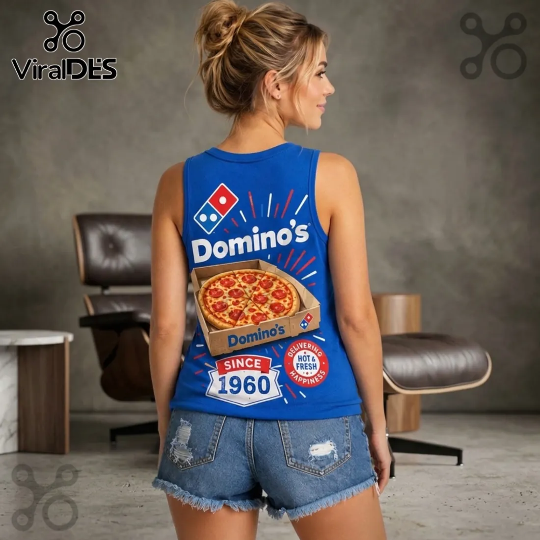 Domino’s Pizza Since 1960 V-Neck Tank Top Domino’s Pizza Since 1960 V-Neck Tank Top