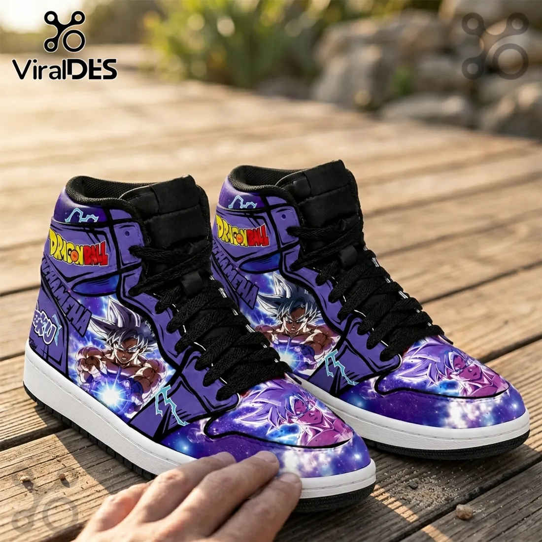 Dragon Ball Ultra Instinct Goku Purple Custom High Top Sneakers Dragon Ball Ultra Instinct Goku Purple Custom High Top Sneakers