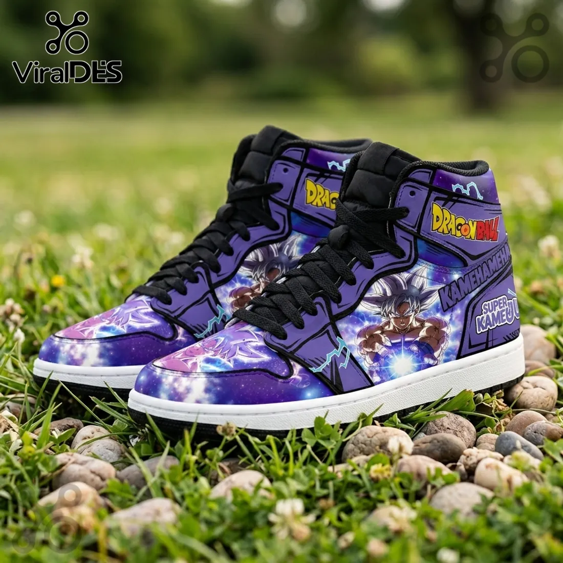 Dragon Ball Ultra Instinct Goku Purple Custom High Top Sneakers Dragon Ball Ultra Instinct Goku Purple Custom High Top Sneakers