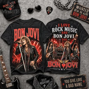Bon Jovi Vintage Rock Concert 2026 T-Shirt