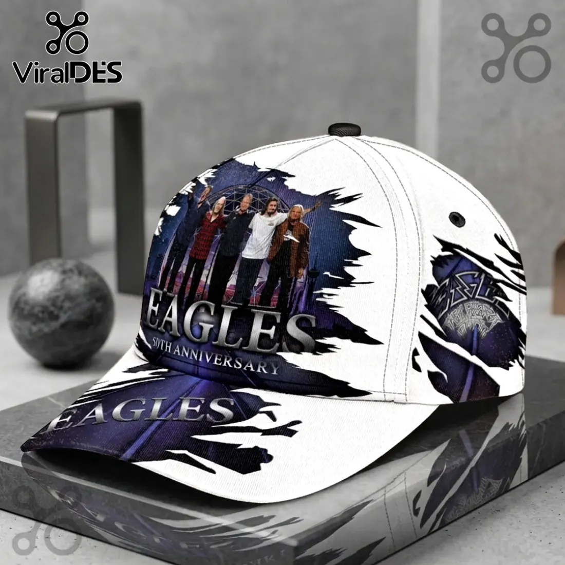 Eagles Band 50th Anniversary Greatest Hits Baseball Cap Eagles Band 50th Anniversary Greatest Hits Baseball Cap