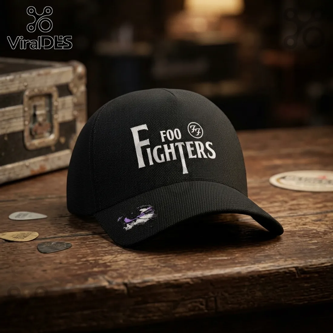 Foo Fighters Official Logo Take Cover Tour Baseball Cap Foo Fighters Official Logo Take Cover Tour Baseball Cap