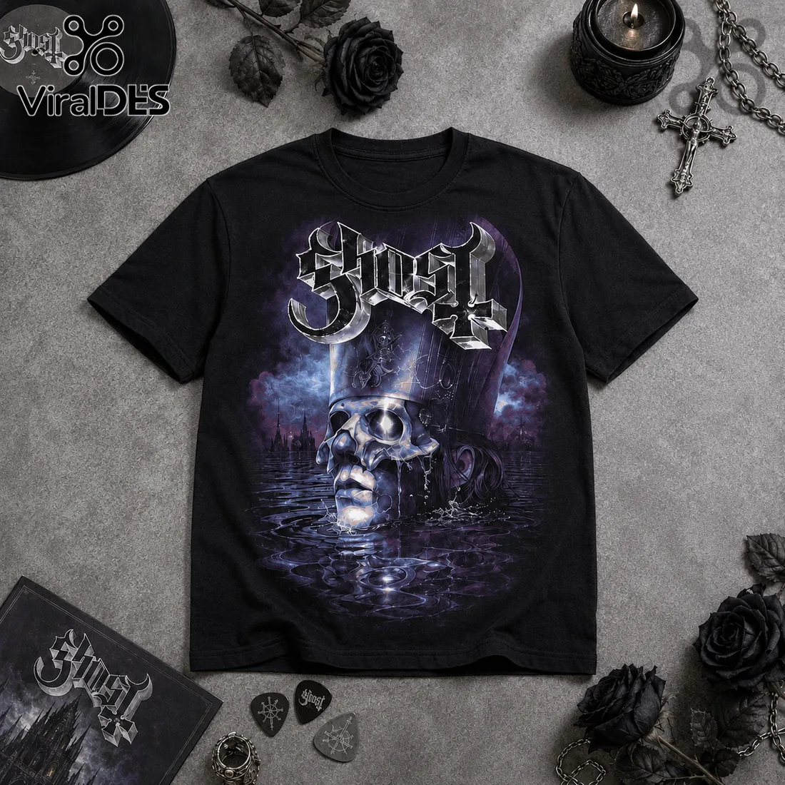 Ghost The Ritual Never Ends Black T-Shirt Ghost The Ritual Never Ends Black T-Shirt