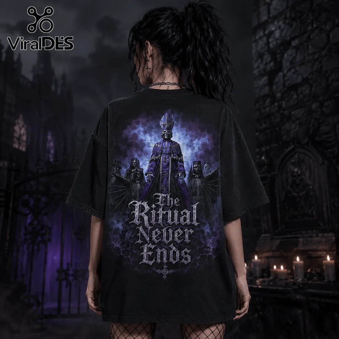 Ghost The Ritual Never Ends Black T-Shirt Ghost The Ritual Never Ends Black T-Shirt