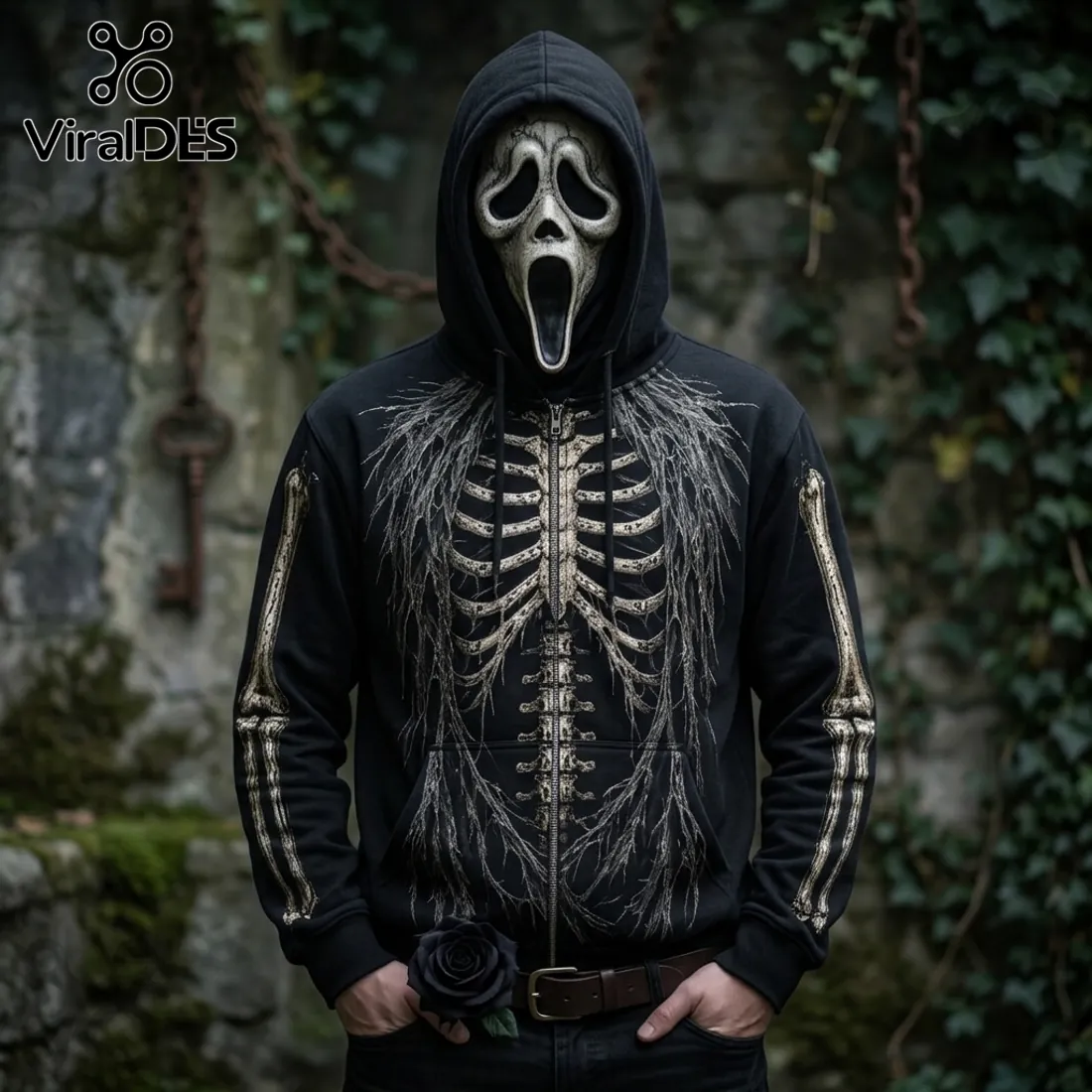 Ghostface Skeleton Halloween Pullover Hoodie 2026 Ghostface Skeleton Halloween Pullover Hoodie 2026