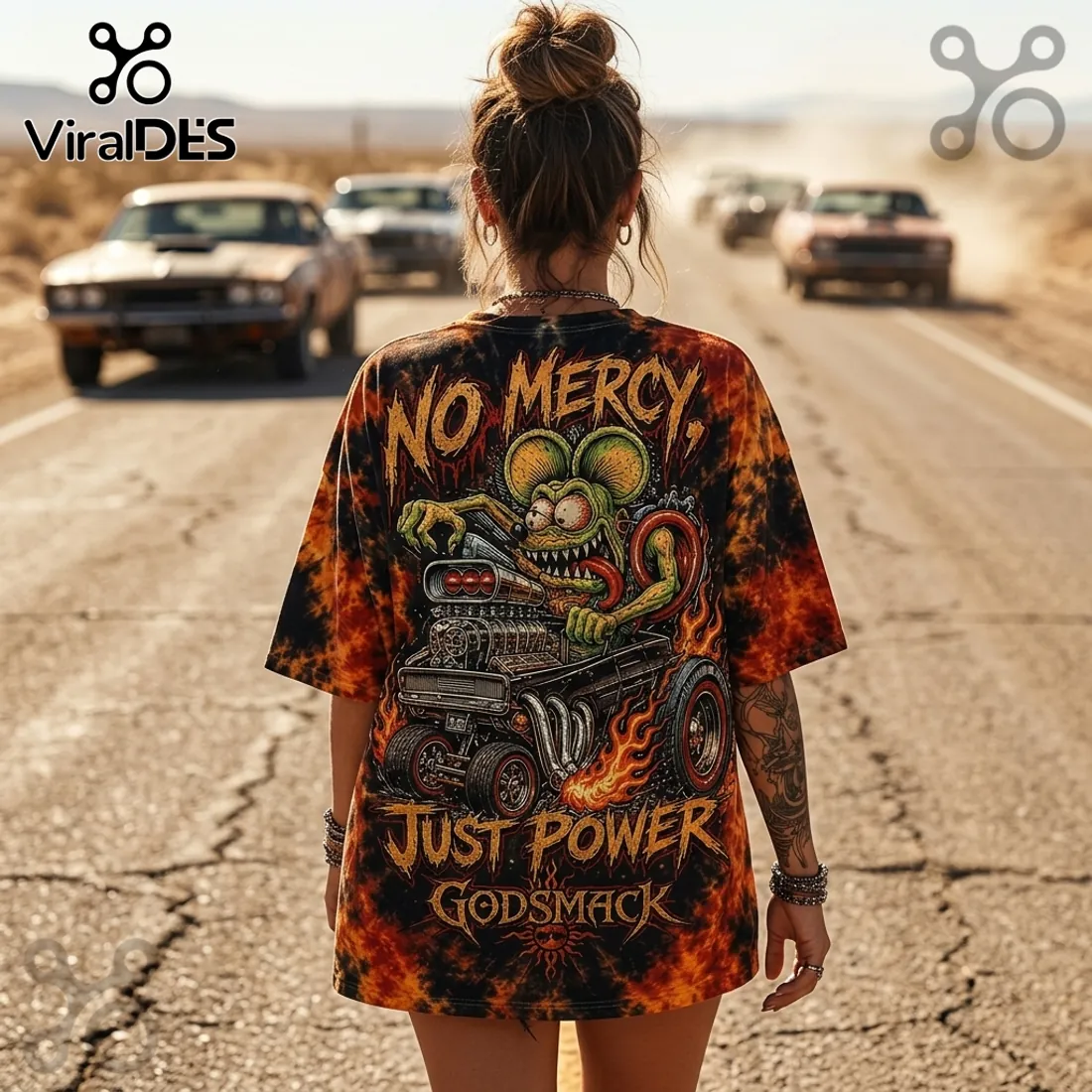 Godsmack No Mercy Tie Dye T-Shirt Godsmack No Mercy Tie Dye T-Shirt