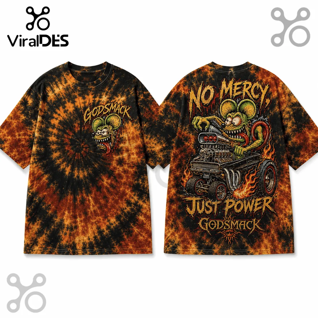Godsmack No Mercy Tie Dye T-Shirt Godsmack No Mercy Tie Dye T-Shirt