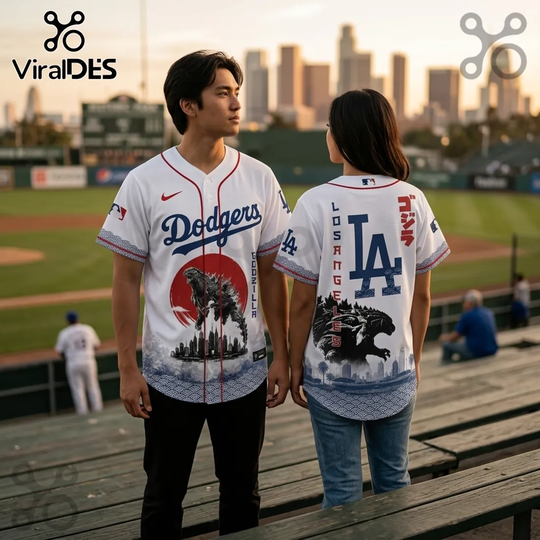 Godzilla Minus One x Los Angeles Dodgers 2026 Baseball Jersey Godzilla Minus One x Los Angeles Dodgers 2026 Baseball Jersey