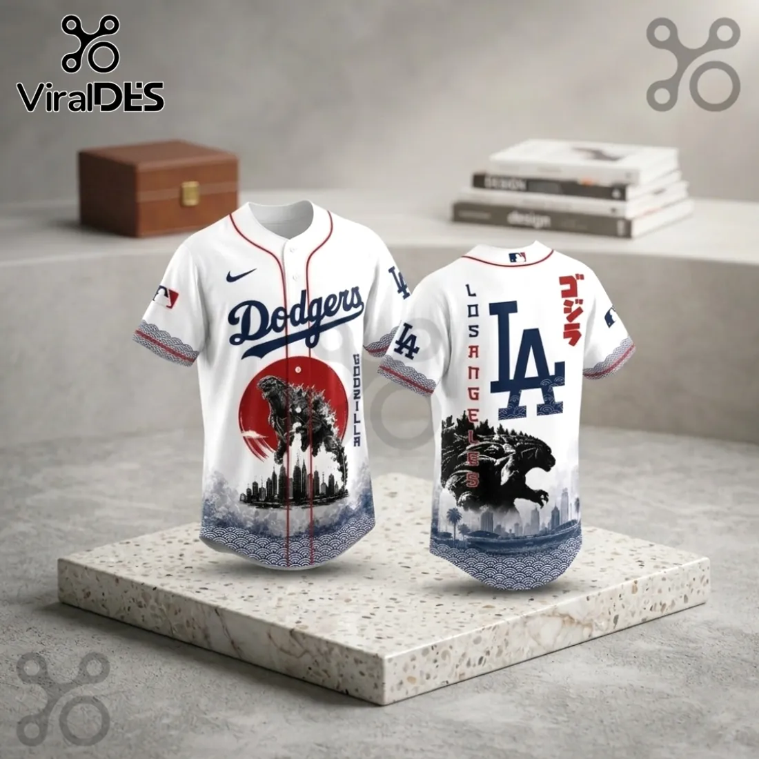 Godzilla Minus One x Los Angeles Dodgers 2026 Baseball Jersey Godzilla Minus One x Los Angeles Dodgers 2026 Baseball Jersey