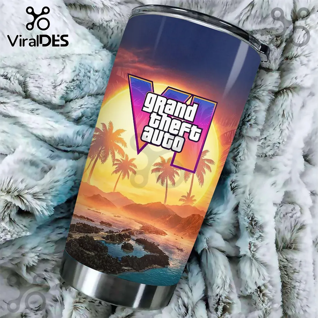 Grand Theft Auto VI Stainless Steel Tumbler Grand Theft Auto VI Stainless Steel Tumbler