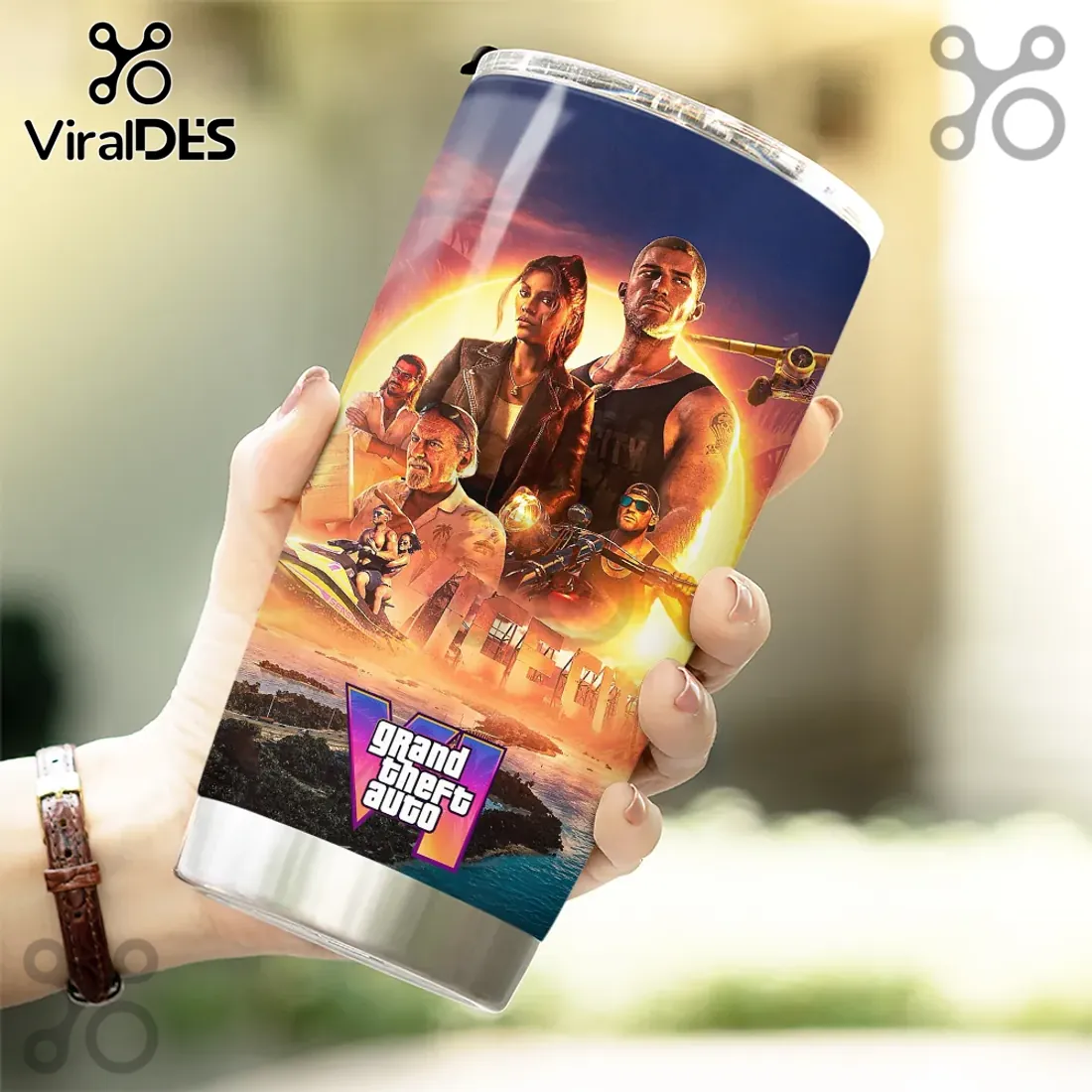 Grand Theft Auto VI Stainless Steel Tumbler Grand Theft Auto VI Stainless Steel Tumbler