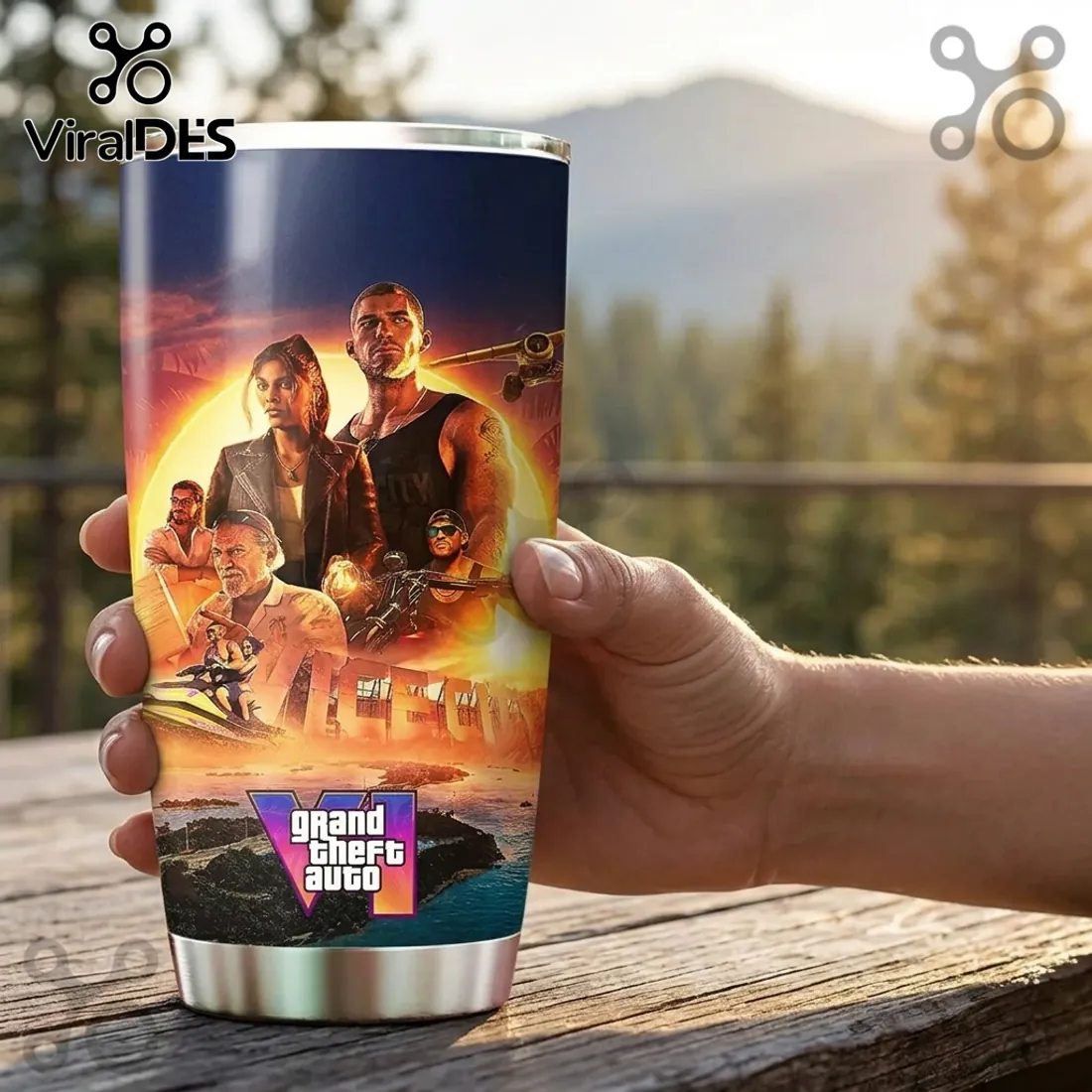 Grand Theft Auto VI Stainless Steel Tumbler Grand Theft Auto VI Stainless Steel Tumbler