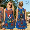Ozzy Osbourne Purple Bat Print Women Tank Dress Ozzy Osbourne Purple Bat Print Women Tank Dress
