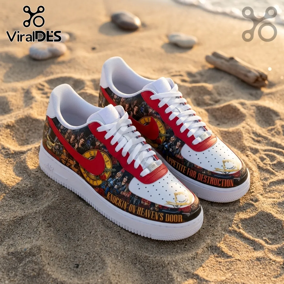 Guns N Roses 2026 Tour Custom Air Force 1 Sneakers Guns N Roses 2026 Tour Custom Air Force 1 Sneakers