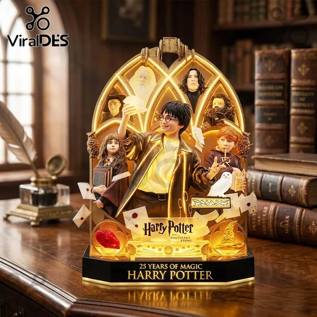 Harry Potter 25th Anniversary Sculpted LED Light Box Harry Potter 25th Anniversary Sculpted LED Light Box