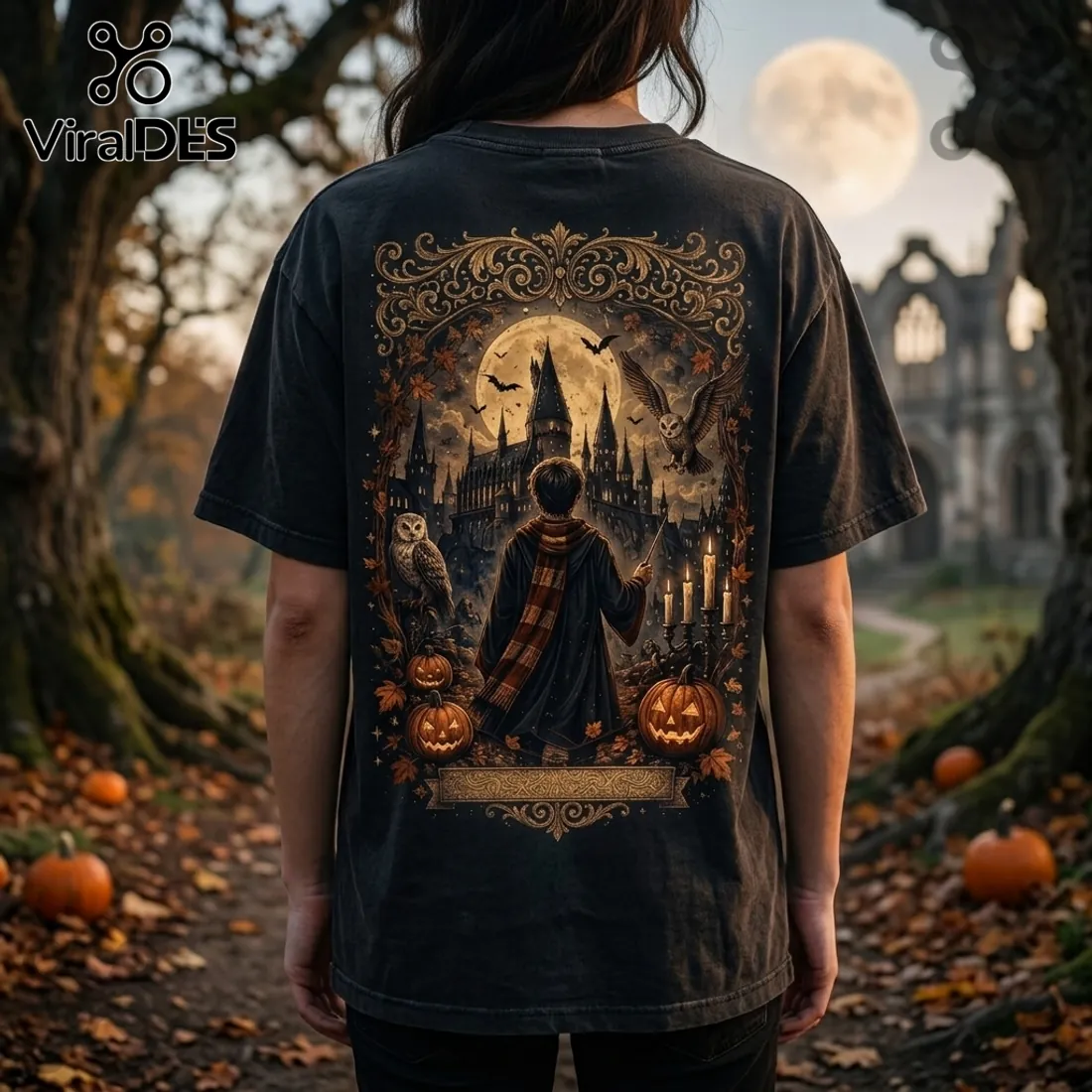 Harry Potter Magic Mischief Midnight Halloween T-Shirt Harry Potter Magic Mischief Midnight Halloween T-Shirt
