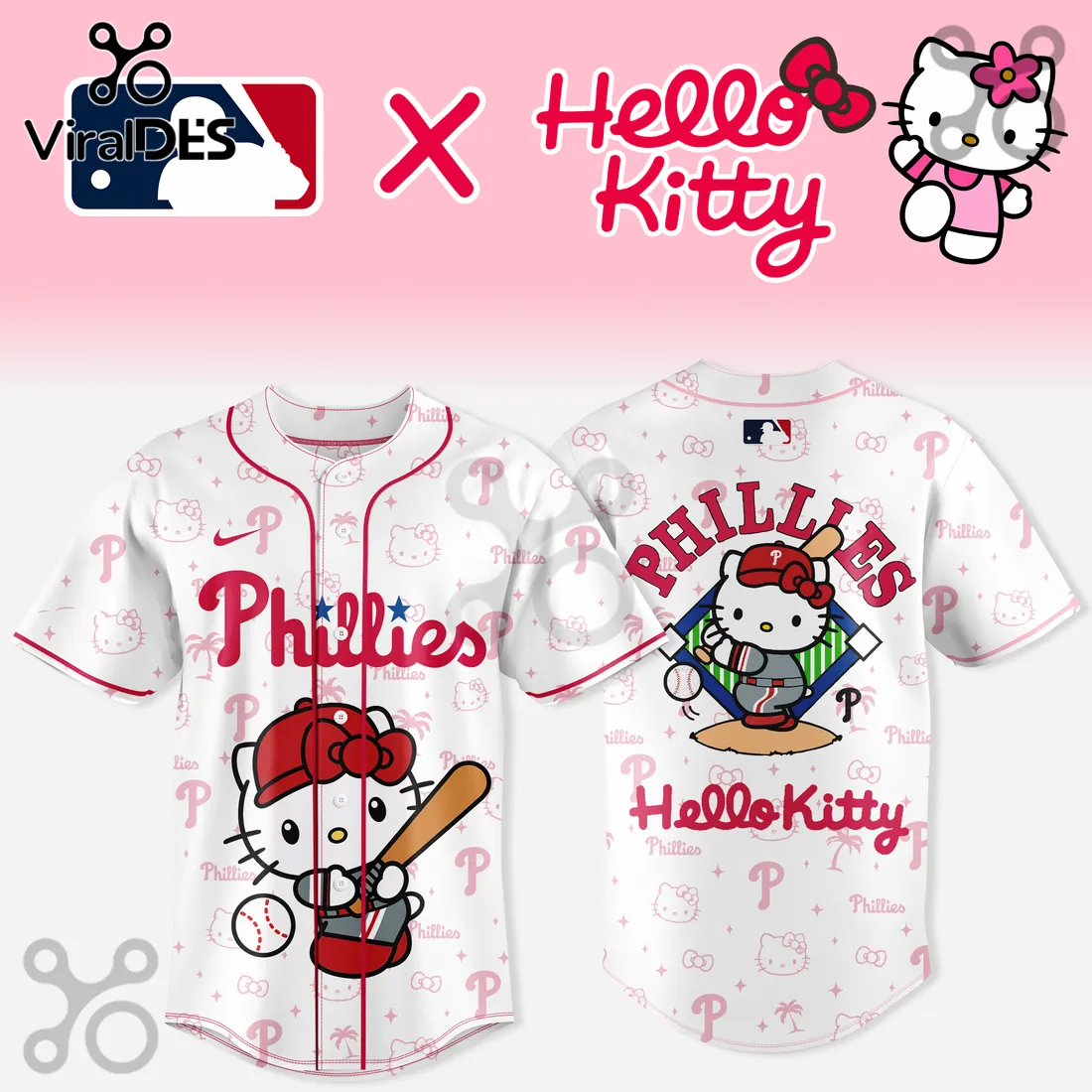 Hello Kitty x Philadelphia Phillies 2026 Baseball Jersey Hello Kitty x Philadelphia Phillies 2026 Baseball Jersey