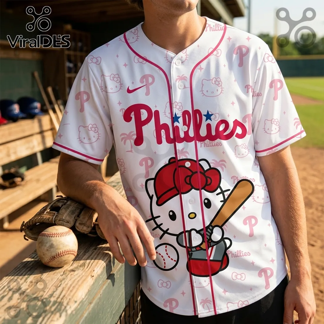 Hello Kitty x Philadelphia Phillies 2026 Baseball Jersey Hello Kitty x Philadelphia Phillies 2026 Baseball Jersey