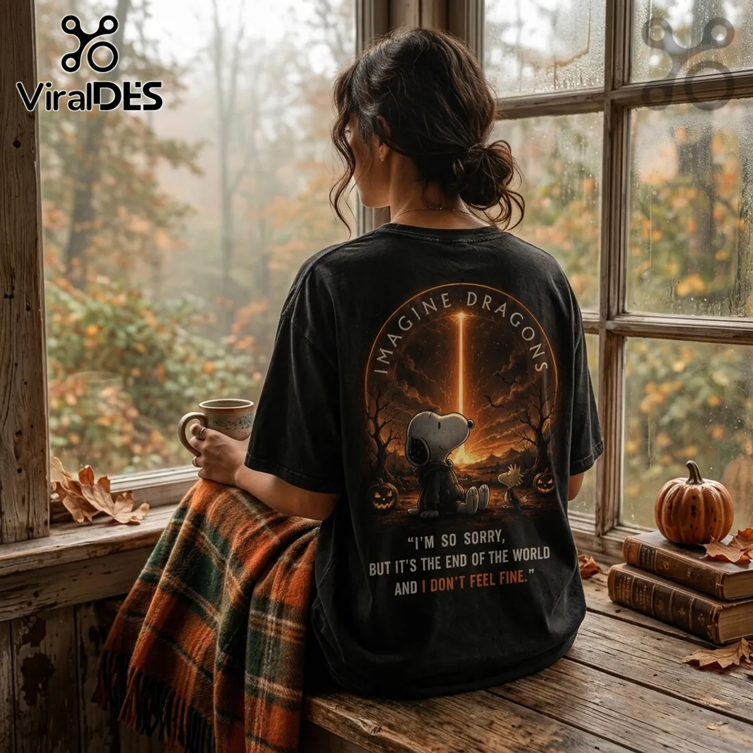 Imagine Dragons x Snoopy Halloween 2026 Black T-Shirt Imagine Dragons x Snoopy Halloween 2026 Black T-Shirt