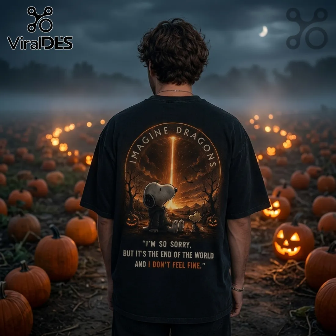 Imagine Dragons x Snoopy Halloween 2026 Black T-Shirt Imagine Dragons x Snoopy Halloween 2026 Black T-Shirt