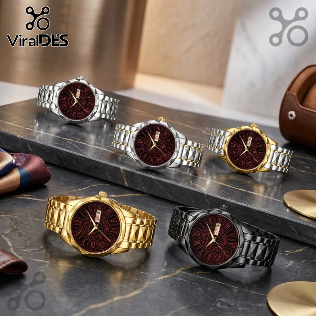 In Flames Black Alloy Roman Numeral Quartz Watch In Flames Black Alloy Roman Numeral Quartz Watch