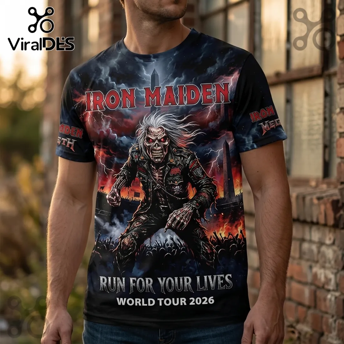 Iron Maiden Megadeth Run For Your Lives 2026 Tour T-Shirt Iron Maiden Megadeth Run For Your Lives 2026 Tour T-Shirt