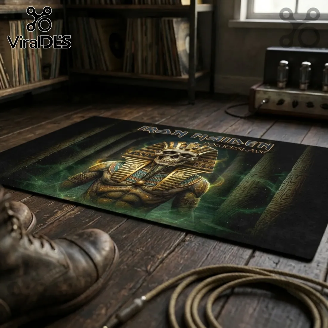 Iron Maiden Powerslave Egyptian Mummy Area Rug Iron Maiden Powerslave Egyptian Mummy Area Rug