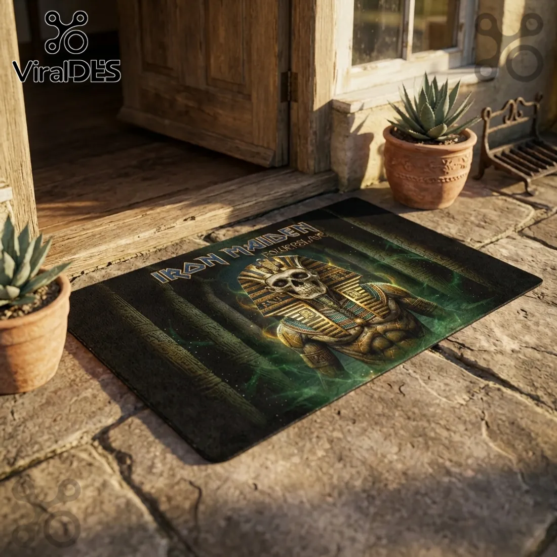 Iron Maiden Powerslave Egyptian Mummy Area Rug Iron Maiden Powerslave Egyptian Mummy Area Rug