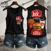 Krispy Kreme 1937 Coffee and Donut V-Neck Tank Top Krispy Kreme 1937 Coffee and Donut V-Neck Tank Top
